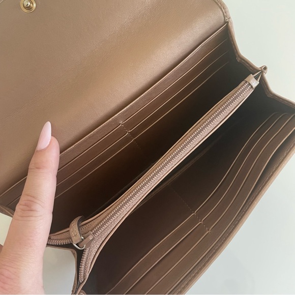 GUCCI Long Wallet ♡ Heart Detail ♡ Rose Gold ♡ W/Box ☆ Y2K ☆ - Picture 12 of 16